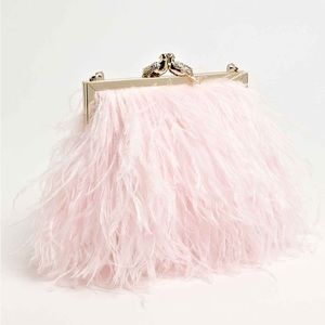 Kate Spade ‘belle elliana' feather clutch